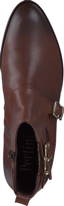 Pertini Klassische Damen-Stiefeletten aus Leder 105221815974 (Braun)
