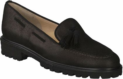 Brunate Damen-Slipper aus Leder 100282815421 (Schwarz/Braun)