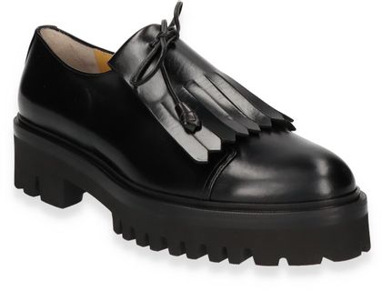 Trumans Damen-Slipper aus Leder 100001807291 (Schwarz)