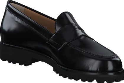Trumans Damen-Slipper aus Leder 100001807288 (Schwarz)