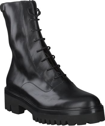 Trumans Damen-Schnürboots aus Leder 102001807424 (Schwarz)
