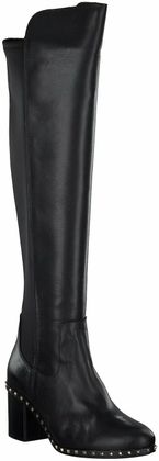 Paul Barritt Damen-Overknees aus Leder 196001792330 (Schwarz)