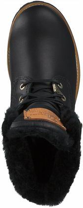 Panama Jack Winter-Schnürboots für Damen 192001788168 (Schwarz)