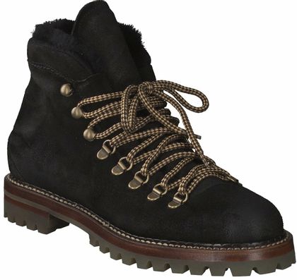 Antonio Maurizi Winter-Schnürboots für Damen 192002816322 (Schwarz)