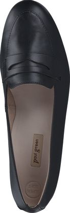 Paul Green Damen-Slipper aus Leder 110001819918 (Schwarz)