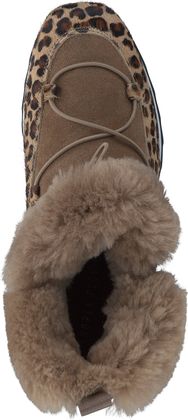 Shirley Mae Damen-Winterboots aus Leder 192386823107 (Beige)