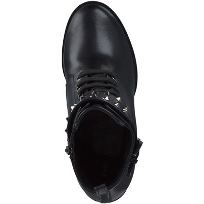 Phillip Hardy Damen-Stiefeletten aus Leder 106001813333 (Schwarz)