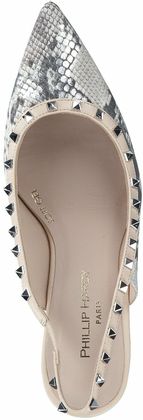 Phillip Hardy Damen-Slingpumps aus Leder 131305873159 (Beige)