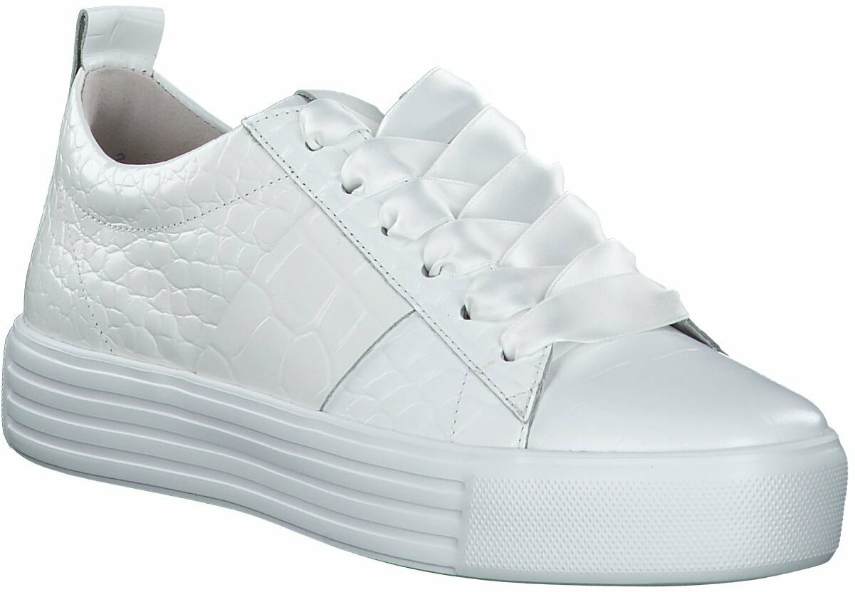 Damen Sneaker Leder Weiss