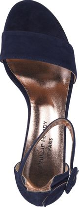 Phillip Hardy Damen-Sandaletten aus Leder 185102876501 (Dunkelblau)