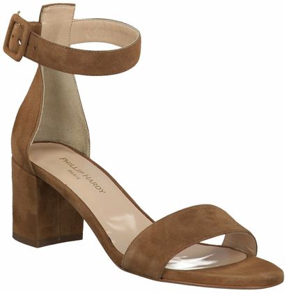Phillip Hardy Damen-Sandaletten aus Leder 185222876483 (Braun)