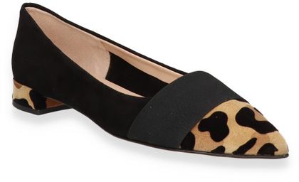 Shirley Mae Damen-Ballerinas aus Leder 103032873494 (Schwarz/Bunt)