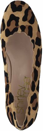 Shirley Mae Damen-Ballerinas aus Leder 103382858171 (Beige/Bunt)