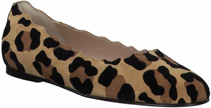 Shirley Mae Damen-Ballerinas aus Leder 103382858171 (Beige/Bunt)