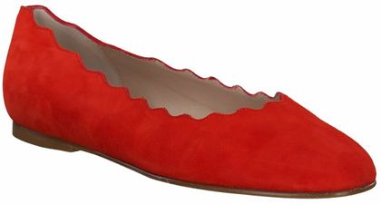 Shirley Mae Damen-Ballerinas aus Leder 103382858195 (Rot)