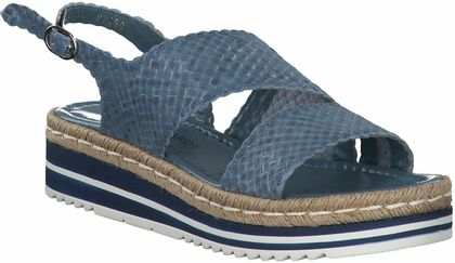 Phillip Hardy Damen-Sandalen aus Leder 184140858031 (Dunkelblau)