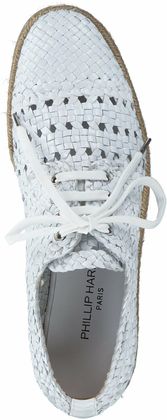 Phillip Hardy Damen-Schnürschuhe aus Leder 101700858067 (Weiß)