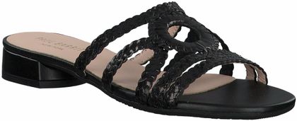 Paul Barritt Damen-Pantoletten aus Leder 180000857666 (Schwarz)