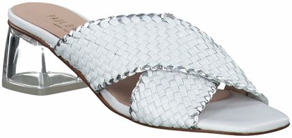 Paul Barritt Damen-Pantoletten aus Leder 180700857646 (Weiß)