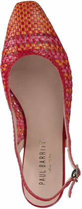 Paul Barritt Damen-Slingpumps aus Leder 130580857567 (Rot/Bunt)