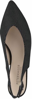 Peter Kaiser Damen-Slingpumps aus Leder 130002843155 (Schwarz)