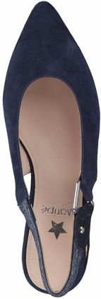Maripé Damen-Slingpumps aus Leder 130102818252 (Blau)