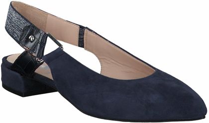 Maripé Damen-Slingpumps aus Leder 130102818252 (Blau)