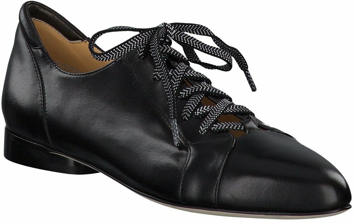 Trumans Damen-Schnürschuhe aus Leder 113001875430 (Schwarz) Bild 01