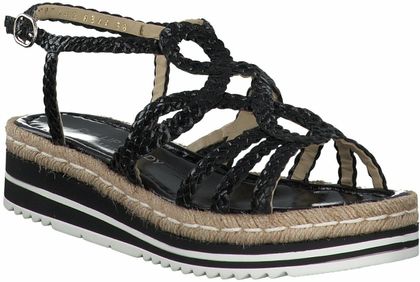 Phillip Hardy Damen-Sandalen aus Leder 184000858109 (Schwarz)