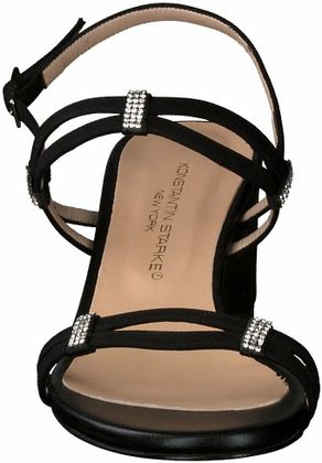 Konstantin Starke Damen-Sandalen aus Leder 184007857956 (Schwarz)