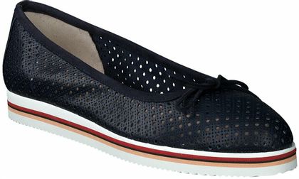 Shirley Mae Damen-Ballerinas aus Leder 103101858274 (Blau)