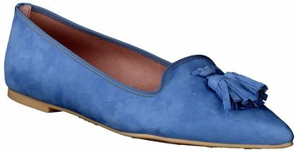 Pretty Ballerinas Damen-Ballerinas aus Leder 103142834634 (Blau)