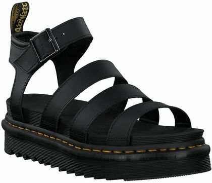 Dr. Martens Damen-Sandalen aus Leder 184001830458 (Schwarz)