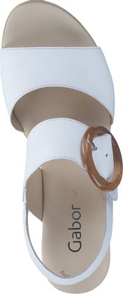 Gabor Damen-Sandalen aus Leder 187701819244 (Weiß)