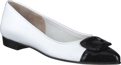 Konstantin Starke Damen-Ballerinas aus Leder 103801875033 (Schwarz/Weiß)