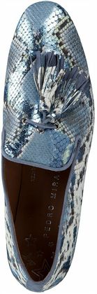 Pedro Miralles Damen-Slipper aus Leder 110185873172 (Blau)