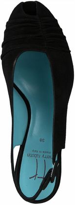 Thierry Rabotin Damen-Sandalen aus Leder 187002876860 (Schwarz)