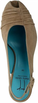 Thierry Rabotin Damen-Sandalen aus Leder 187302876884 (Beige)
