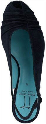 Thierry Rabotin Damen-Sandalen aus Leder 187102876872 (Dunkelblau)