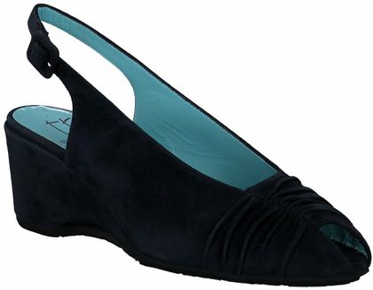 Thierry Rabotin Damen-Sandalen aus Leder 187102876872 (Dunkelblau)