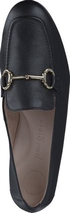 Paul Green Damen-Slipper aus Leder 110001878200 (Schwarz)