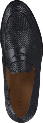 Richard Gordon Herren-Slipper aus Leder 225000886609 (Schwarz)