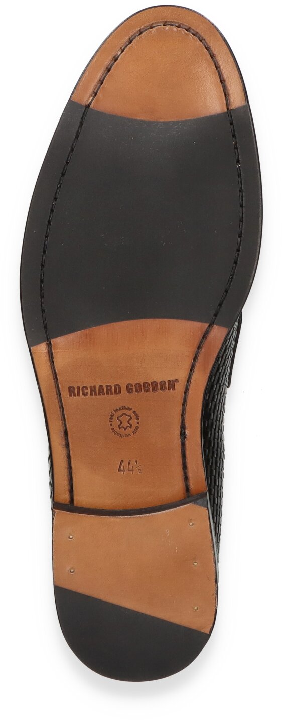 Richard Gordon Herren-Slipper aus Leder 225000886609 (Schwarz  