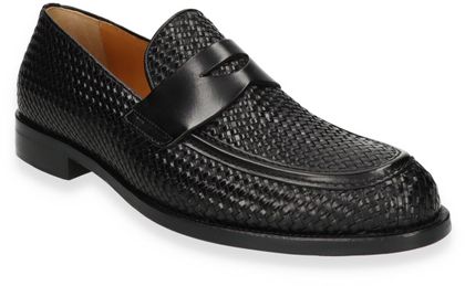 Richard Gordon Herren-Slipper aus Leder 225000886609 (Schwarz)