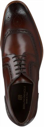 Bruno Magli Herren-Schnürschuhe aus Leder 233201824793 (Dunkelbraun)