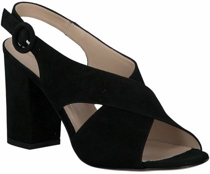 Shirley Mae Damen-Sandaletten aus Leder 186002873555 (Schwarz)