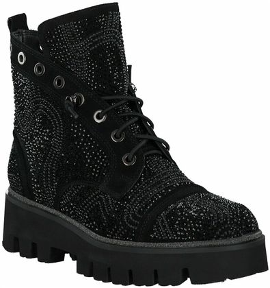 Eddie Rodriguez Damen-Schnürboots 102002903711 (Schwarz)