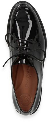 Paul Green Damen-Schnürschuhe aus Leder 101003903978 (Schwarz)