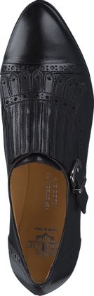 Trumans Damen-Slipper aus Leder 110001824604 (Schwarz)