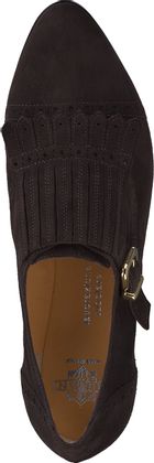 Trumans Damen-Slipper aus Leder 110202824707 (Dunkelbraun)
